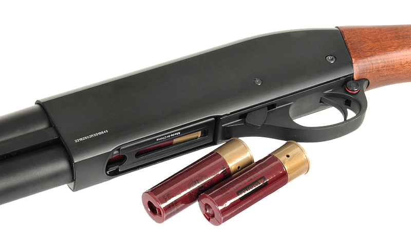 M8877 Shotgun (Green Gas Powered) - Real Wood 